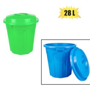 Bucket Plastic 28l with Lid Maxi Bin