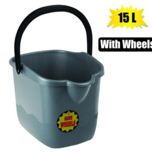 Addis Bucket Plastic Oval 15l with Wheels