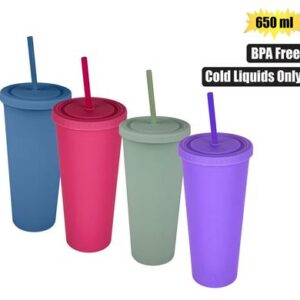 Tumbler Double Wall 650ml Soft Touch