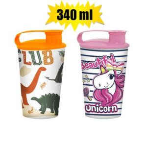 Tumbler with Spout 340ml Assorted