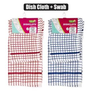 Disa Dish Cloth Cotton and Swab Set