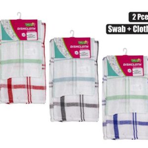 Dish Cloth & Swab Set 2-piece Honeycomb