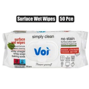 Voi Wet-wipes 50-piece Surface Cleaner
