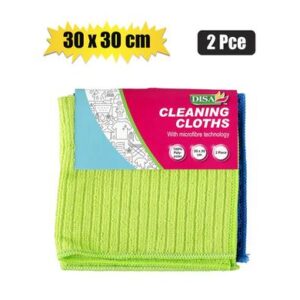 Disa Cloth Microfibre 30 x 30cm 2-piece Plain