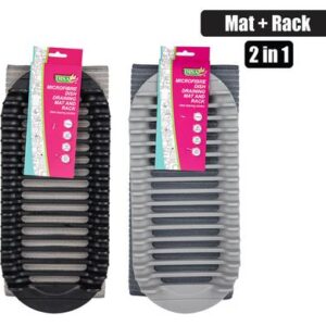 Disa Dish Draining Mat and Rack Microfibre