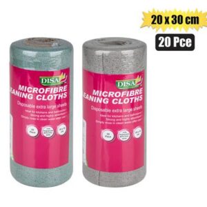 Disa Cloth Microfibre Roll 20 x 30cm 20-piece