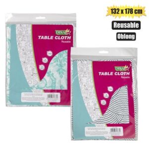Disa Table Cloth Plastic 132 x 178cm Oblong