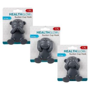 Health Glow Hook PVC Suction 1-piece Monkey