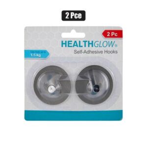 Health Glow Hook S/adh Stainless Steel 2-piece Round