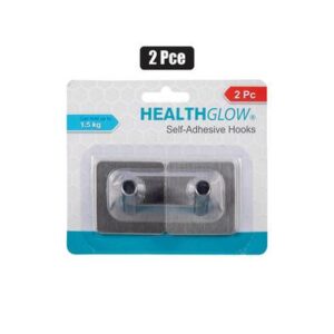 Health Glow Hook S/adh Stainless Steel 2-piece Square