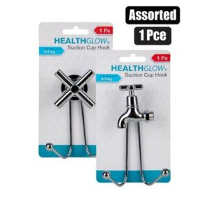 Health Glow Hook PVC Suction 1-piece Assorted