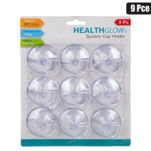 Health Glow Hook Plastic Suction 9-piece