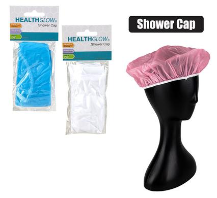 Health Glow Shower Cap PVC Assorted