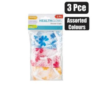 Health Glow Shower Cap PVC 3-piece – Assorted
