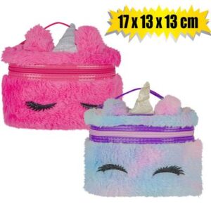 Health Glow Cosmetic Bag Unicorn Fur 17 x 13 x 13cm