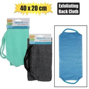 Health Glow Bath Back Exfoliating Cloth 40 x 20cm