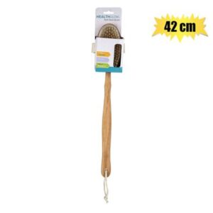 Health Glow Bath Basics Bristle Brush Wdn Hndle 42cm