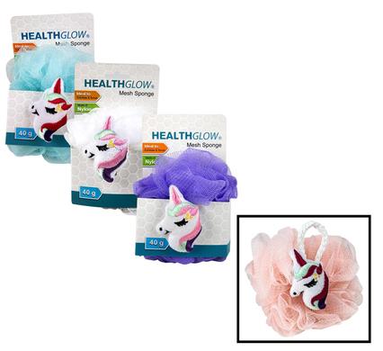Health Glow Bath Sponge Mesh Unicorn