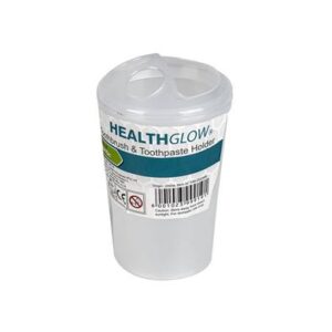 Health Glow Toothbrush Holder Plastic 3 Brush/toothpaste