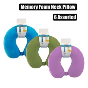 Travel Neck Pillow 30 x 26cm Memory Foam
