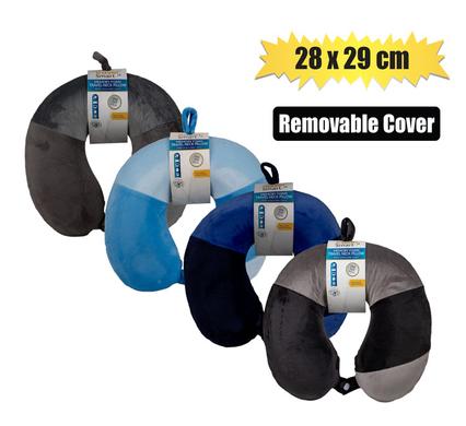 Travel Neck Pillow 28 x 29cm Memory Foam
