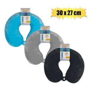 Travel Neck Pillow 30 x 27cm Memory Foam