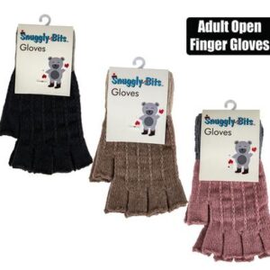 Snuggly Bits Gloves Adult Open-finger with Cuff Acr (Style 2)