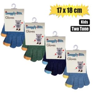 Snuggly Bits Gloves Kids Two Tone 17 x 18cm – Assorted