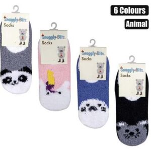 Snuggly Bits Socks Indoor Slipper Animal Design