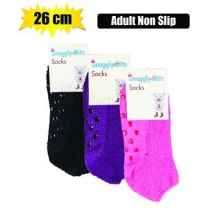 Snuggly Bits Socks Adult Non-slip Plain 26cm