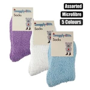 Snuggly Bits Socks Adult Microfibre Plain Colours