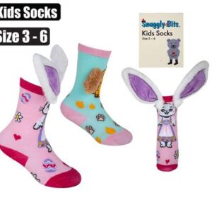 Snuggly Bits Socks Indoor 3D Long Socks Size 3-6yrs