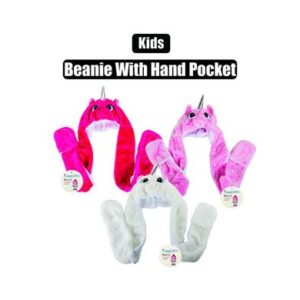 Snuggly Bits Beanie Kids Unicorn with Earflap & Handpocket