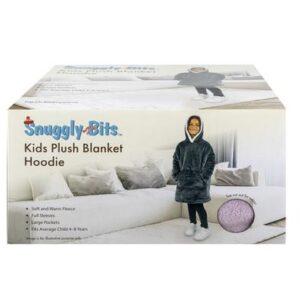 Snuggly Bits Blanket Plush Kids Hoodie