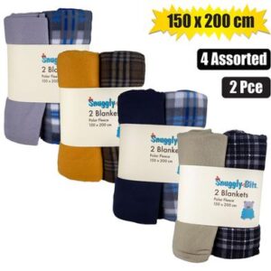 Snuggly Bits Blanket Polar Fleece 2-piece 150 x 200cm