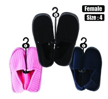 Snuggly Bits Slipper with Binding & Tpr-sole Size 4