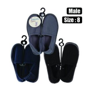 Snuggly Bits Slipper with Binding & Tpr-sole Size 8