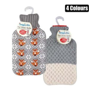 Snuggly Bits Hotwater Bottle 2l with Knit-cover 2l – Assorted