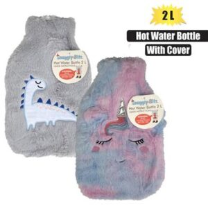 Snuggly Bits Hotwater Bottle with Plush Cover Unidino 2l