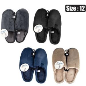 Snuggly Bits Slipper Slip-in Plain Size 12