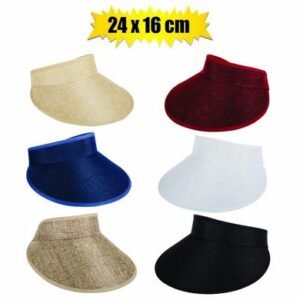Hat Ladies Visor Style 24 x 16cm – Assorted