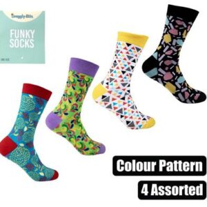 Snuggly Bits Socks Unisex Colour Patterns Assorted