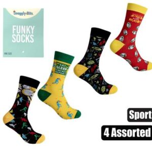 Snuggly Bits Socks Unisex Sport Designs