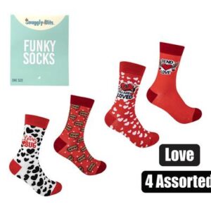 Snuggly Bits Socks Unisex Love Assorted