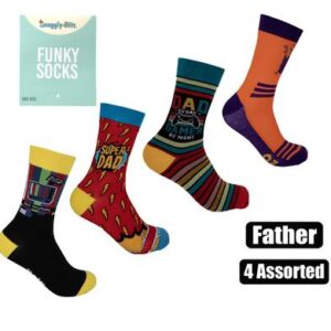 Snuggly Bits Socks Unisex Father Assorted