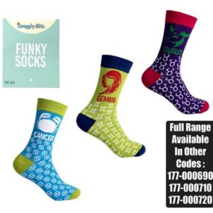 Snuggly Bits Socks Unisex Zodiac Taurus/gemini/cancer