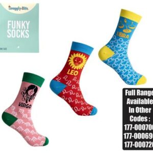 Snuggly Bits Socks Unisex Zodiac Leo/virgo/libra