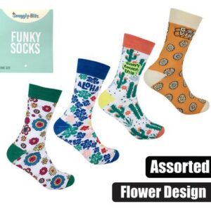 Snuggly Bits Socks Unisex Floral Designs