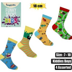 Snuggly Bits Socks Kids Boys Size 7-10 (18cm)