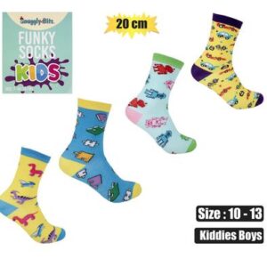 Snuggly Bits Socks Kids Boys Size 10-13 (20cm)